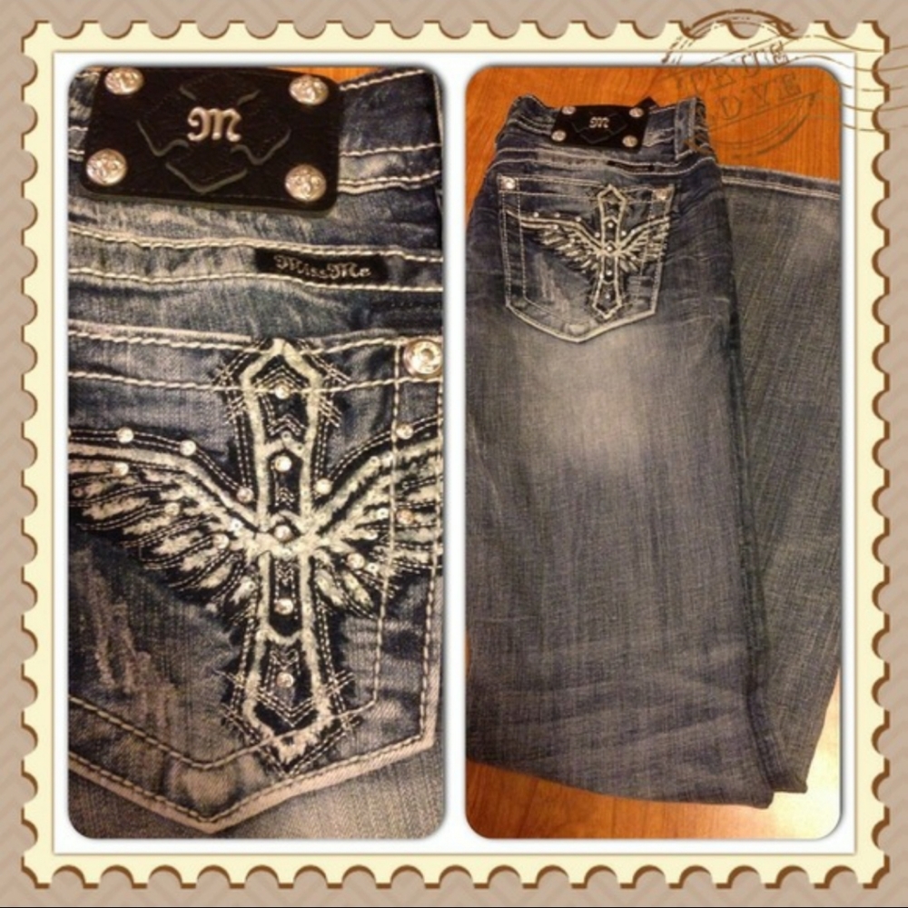 ●SOLD ON MERC● Miss Me Jeans boot cut- 34 inseam
